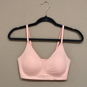 True & Co. Body Lift Triangle Convertible Strap Bra Pink Small